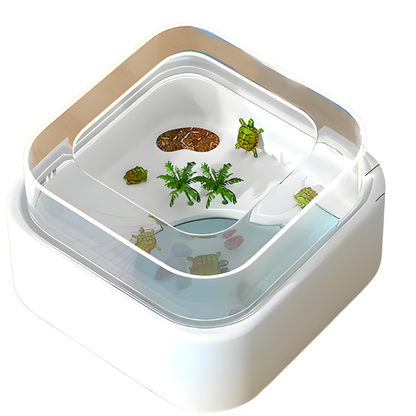 Terrarium Tortue  – Design compact avec couvercle transparent moyen