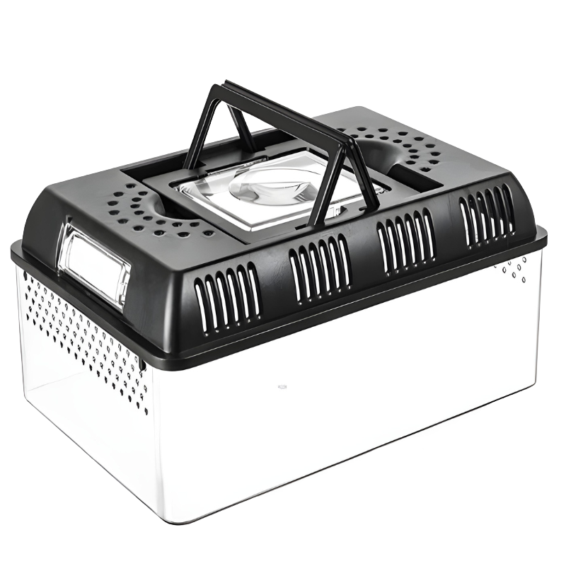 Terrarium Tortue en Acrylique Transparent avec Couvercle