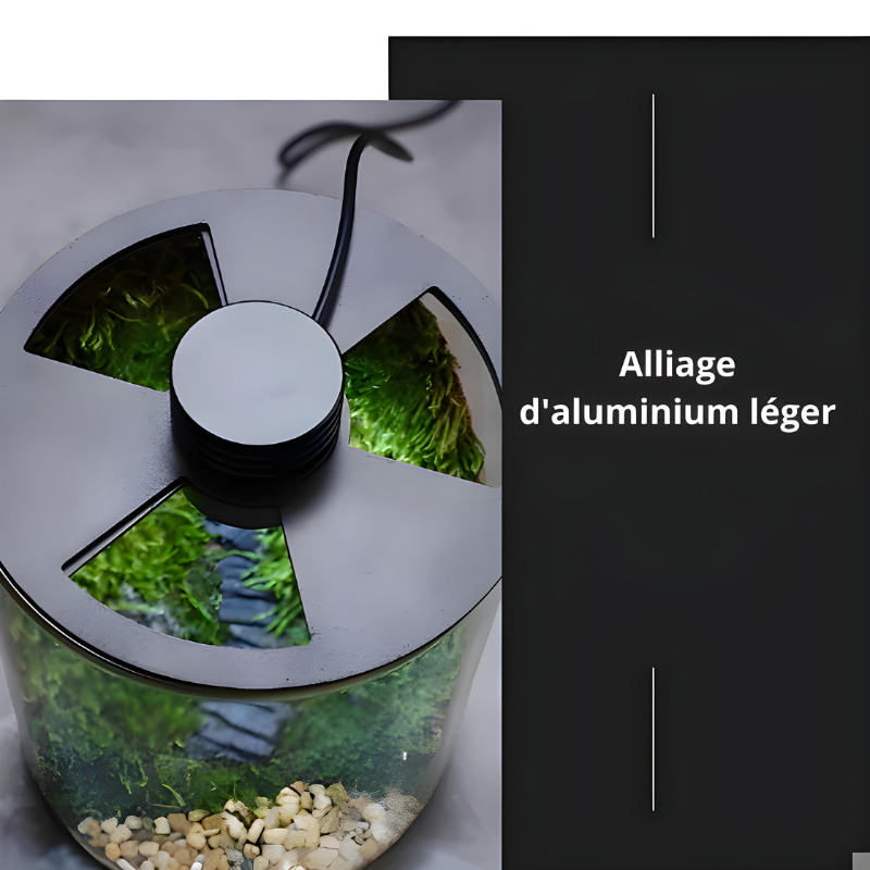 Terrarium Plante Bocal– Écosystème en Verre avec Éclairage LED & Contrôle d’Humidité
