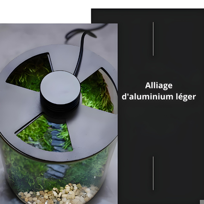 Terrarium Plante Bocal– Écosystème en Verre avec Éclairage LED & Contrôle d’Humidité