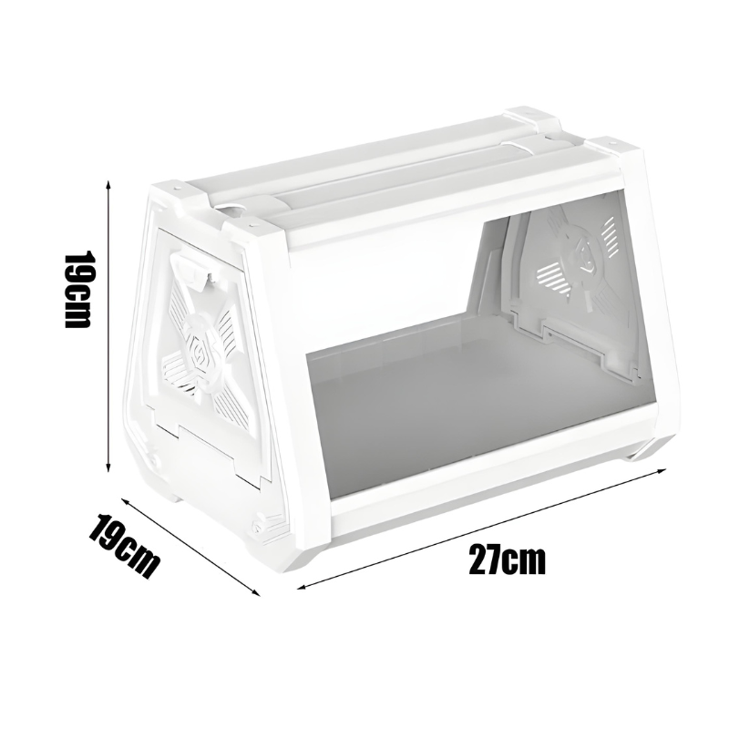 Terrarium Insecte & Reptile – Structure Trapézoïdale Ventilée pour Geckos & Petites Espèces