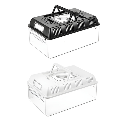 Terrarium Tortue en Acrylique Transparent avec Couvercle