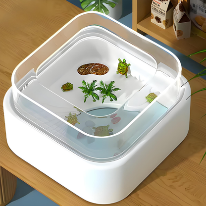 Terrarium Tortue – Design compact avec couvercle transparent grand
