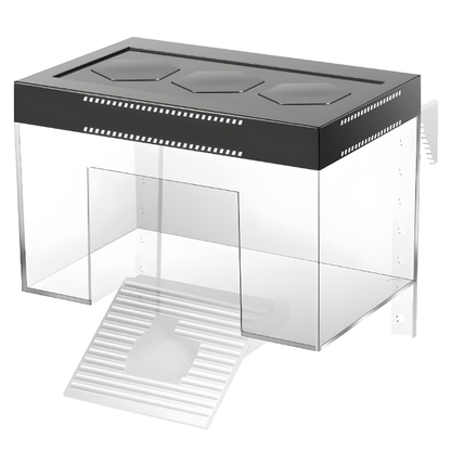 Terrarium Tortue Aquatique avec Rampe et Zone Sèche