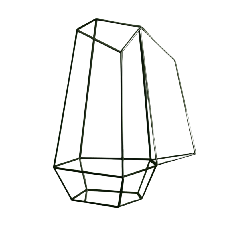 Grand Terrarium Plante – En Verre Design Géométrique