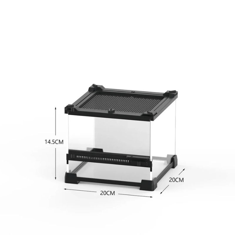 Terrarium Gecko en Verre Trempé – Habitat Sécurisé pour Reptiles & Amphibiens