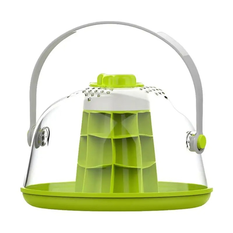 Terrarium Escargot Portable – Boîte d’Élevage avec Poignée et Aération Supérieure