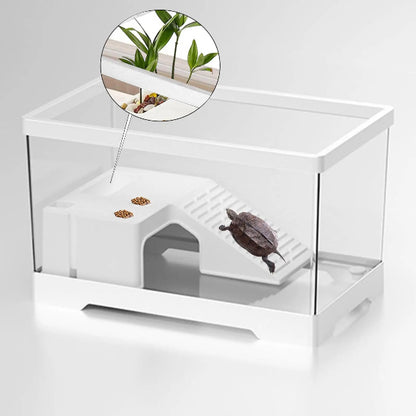Terrarium Multifonction pour Tortue - Modèle Blanc