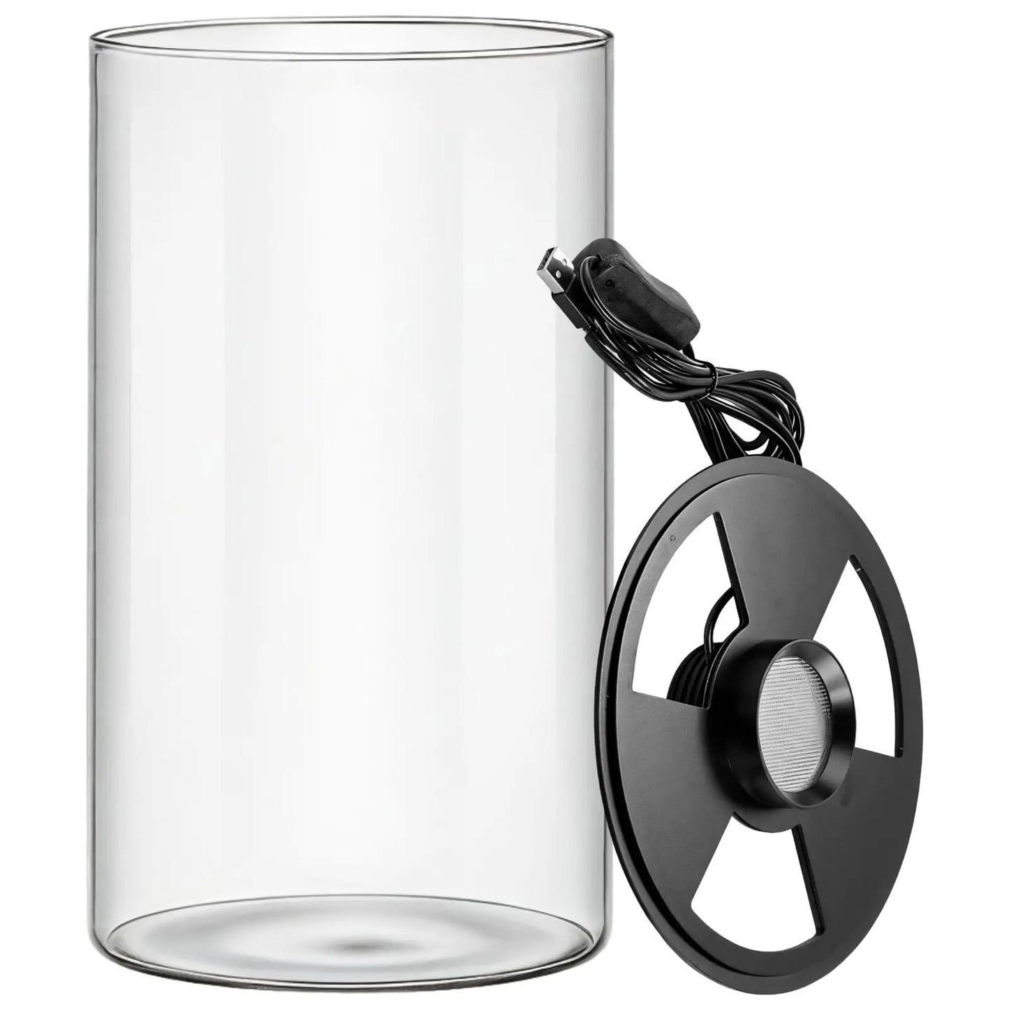 Terrarium Plante Bocal– Écosystème en Verre avec Éclairage LED & Contrôle d’Humidité